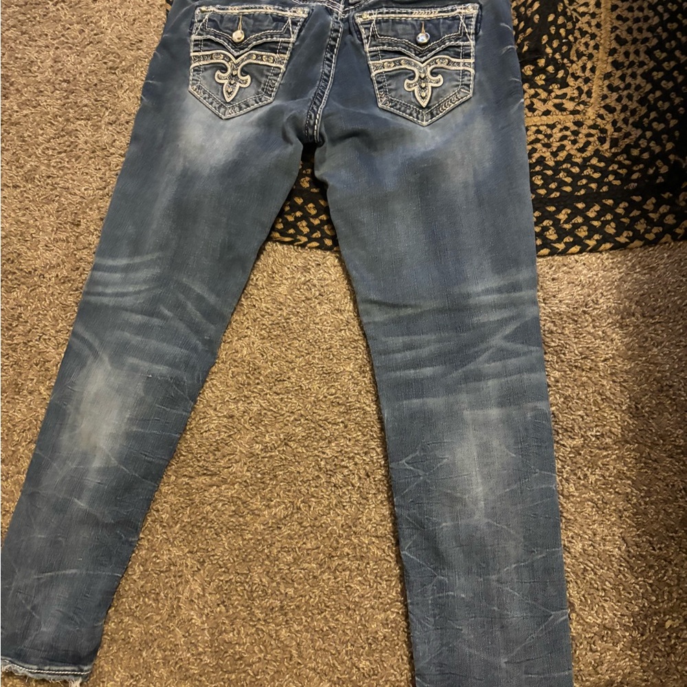 Rock Revival linnett ankle Skinny 30 💕 bling distressed discontinued gotta see